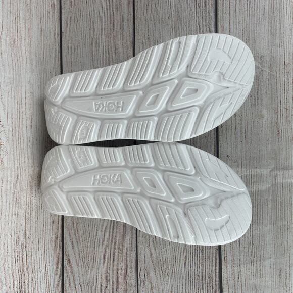 HOKA Ora Recovery Mens Sz 11 Slide 3 Sandals White main image 9